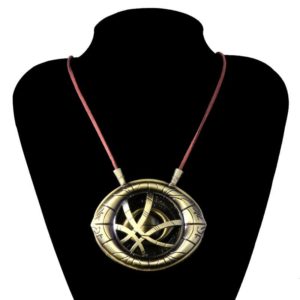 y Bronze Eye of Agamotto Big Pendant Necklaces Cosplay Fashion Jewelry Gifts5