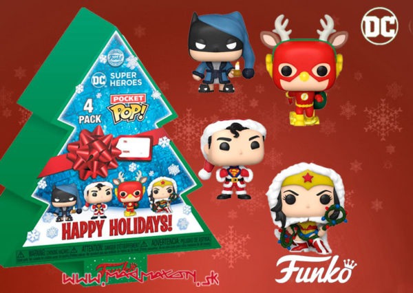 FUNKO POP DC Holiday 2022 Pocket Superheroes 4pack 1