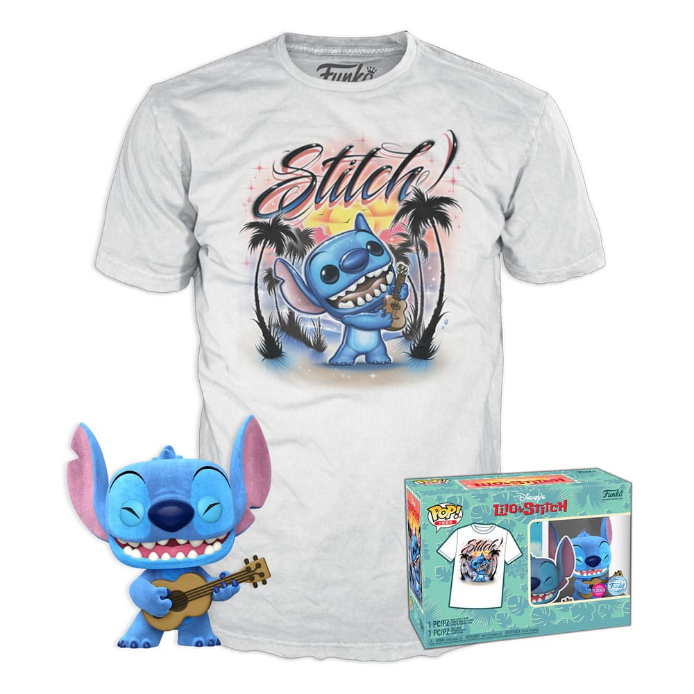 Lilo & Stitch POP! & Tee Doboz Ukelele Stitch (FL) Size L