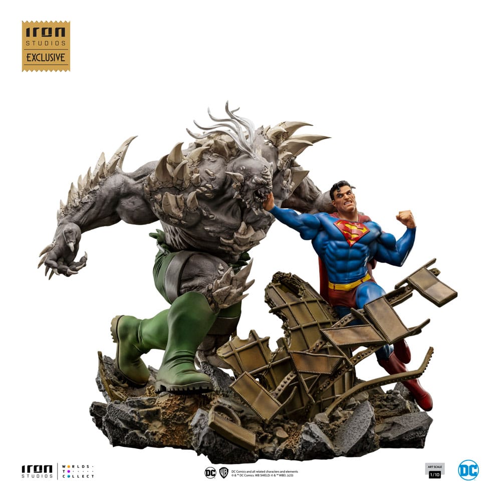 DC Comics BDS Art Scale Szobor 1/10 Superman vs Doomsday heo EU Exkluzív 30 cm