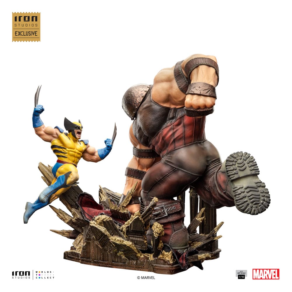 Marvel BDS Art Scale Szobor 1/10 Wolverine vs Juggernaut heo EU Exkluzív 30 cm