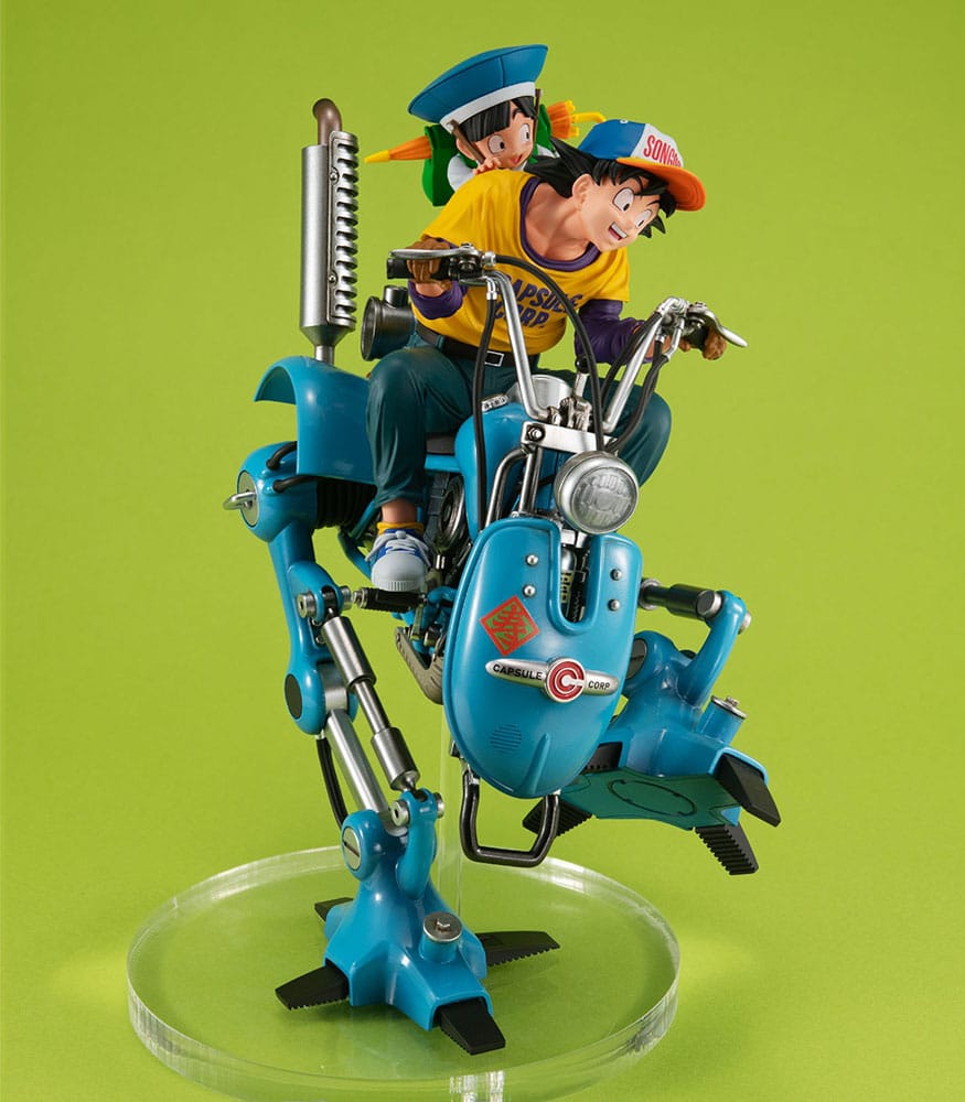 Dragonball Z Desktop Real McCoy EX PVC Dioráma Son Goku & Son Gohan & Robot  two legs 20 cm