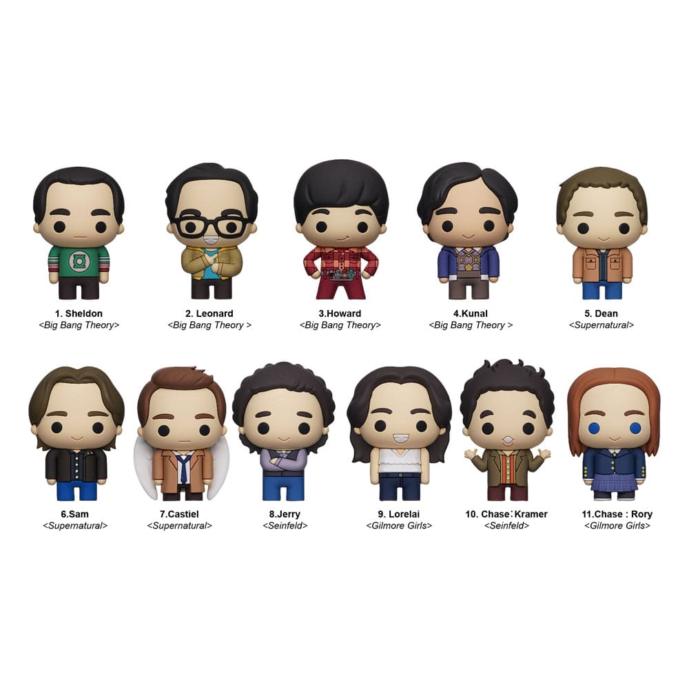 Warner Brothers TV 3D PVC Táska Clips Series 1 Készlet (24)