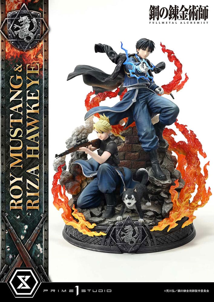 Fullmetal Alchemist Concept Masterline Szobor 1/6 Roy Mustang & Riza Hawkeye Regular Verzió 50 cm