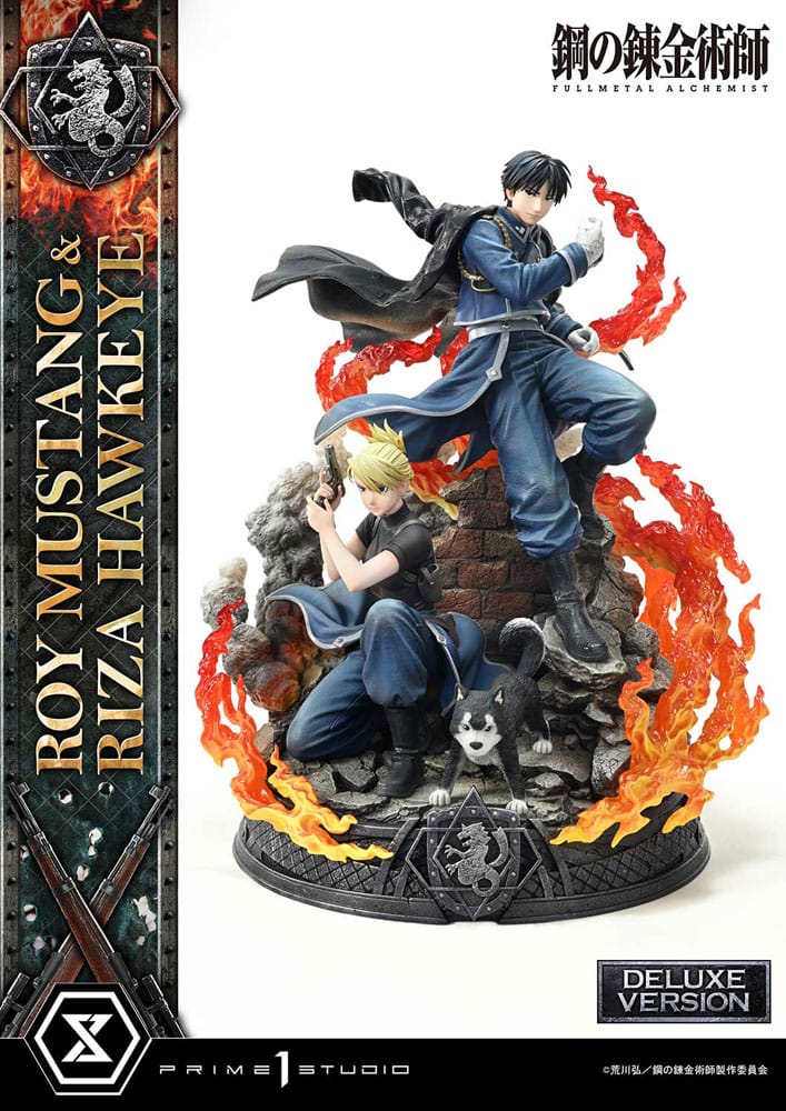 Fullmetal Alchemist Concept Masterline Szobor 1/6 Roy Mustang & Riza Hawkeye Deluxe Verzió 50 cm