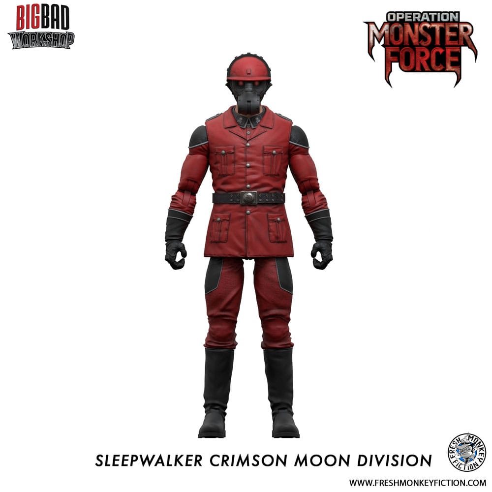 Operation: Monster Force Akciófigura 1/12 Sleepwalker Crimson Moon Division 15 cm