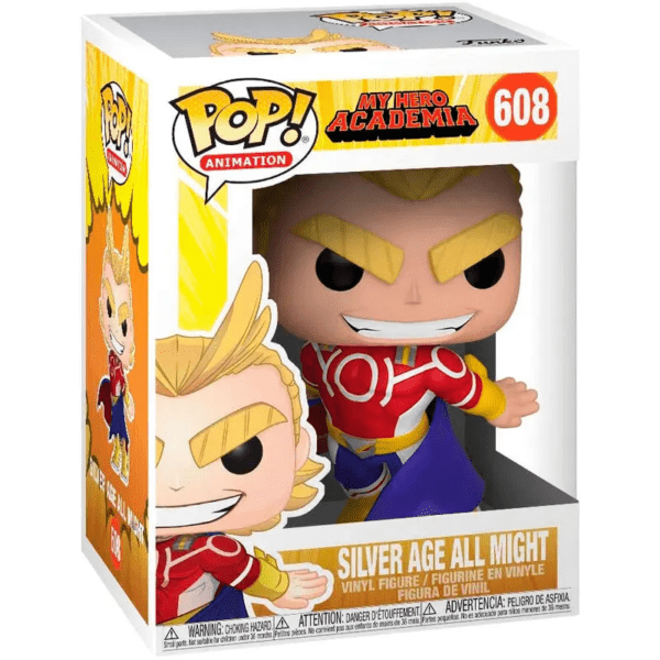 my hero academia funko pop animation vinyl figure all might silver age 9 cm 3723838