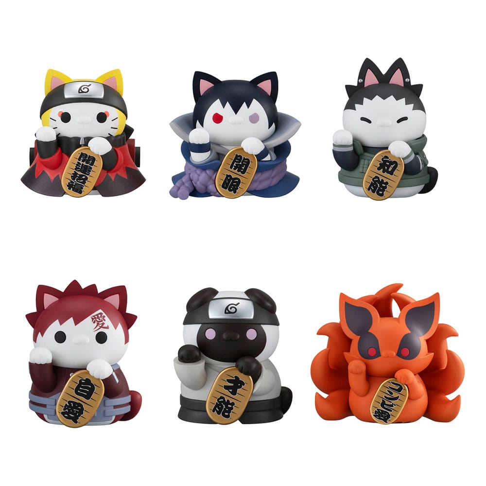 Naruto Shippuden Mega Cat Project Nyaruto! Trading Figurák Fortune Cats Naruto Uzumaki & Friends Ver. 7 cm Válogatás (6)