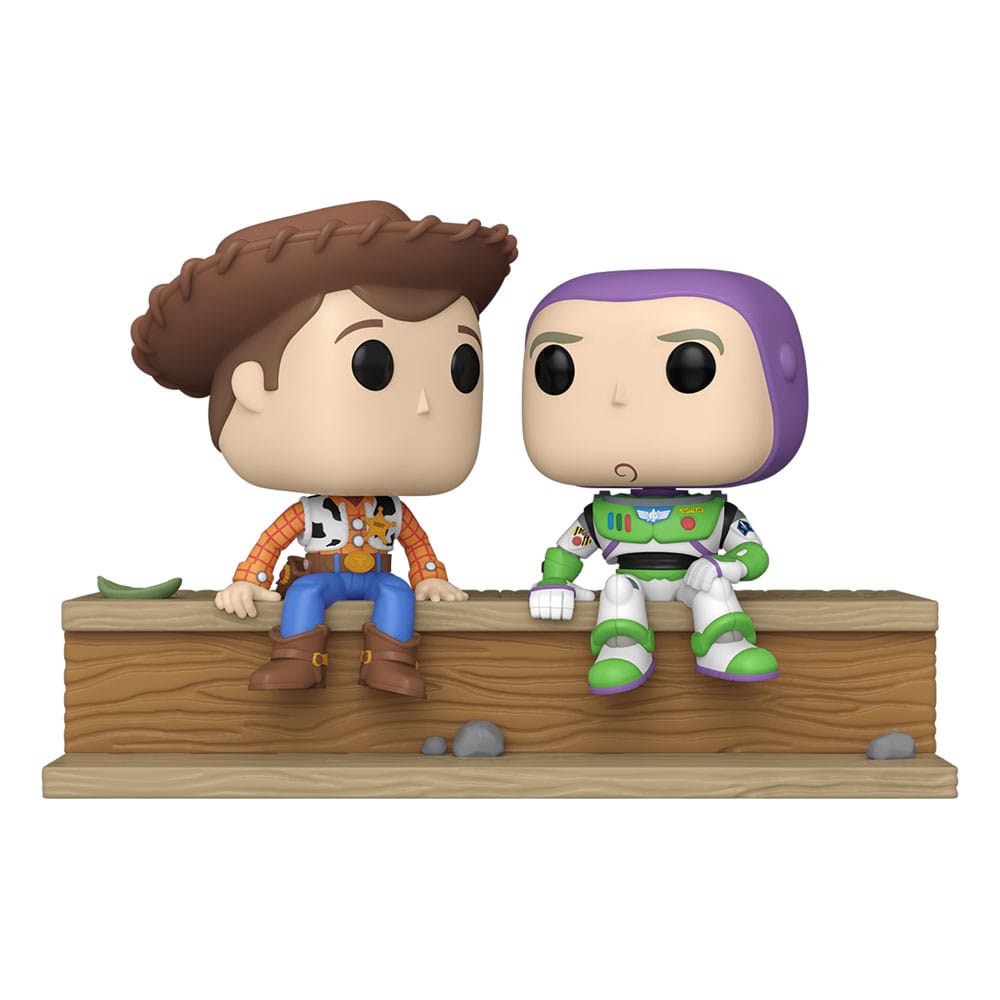 Toy Story POP Moment Vinyl Figurák Woody and Buzz (30th Évfordulós) 9 cm