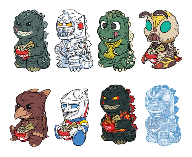 Godzilla + Rokimoto Mini Figurák 10 cm Készlet (12)