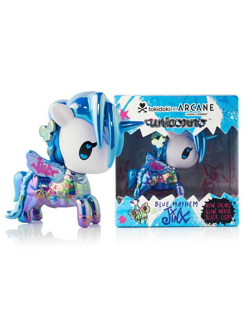 Unicorno x Arcane Window Doboz Figura Blue Mayhem (Special Kiadás) 7 cm