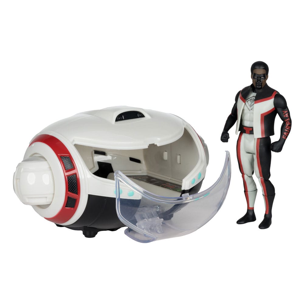 Superman (2025) DC Direct Super Powers Akciófigura  Vehicle Mr. Terrific & T-Craft