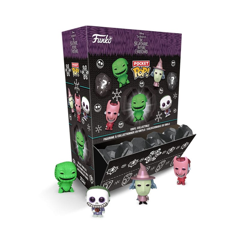 Nightmare before Christmas Pocket POP! Vinyl Figura Coal 4 cm Készlet (12)