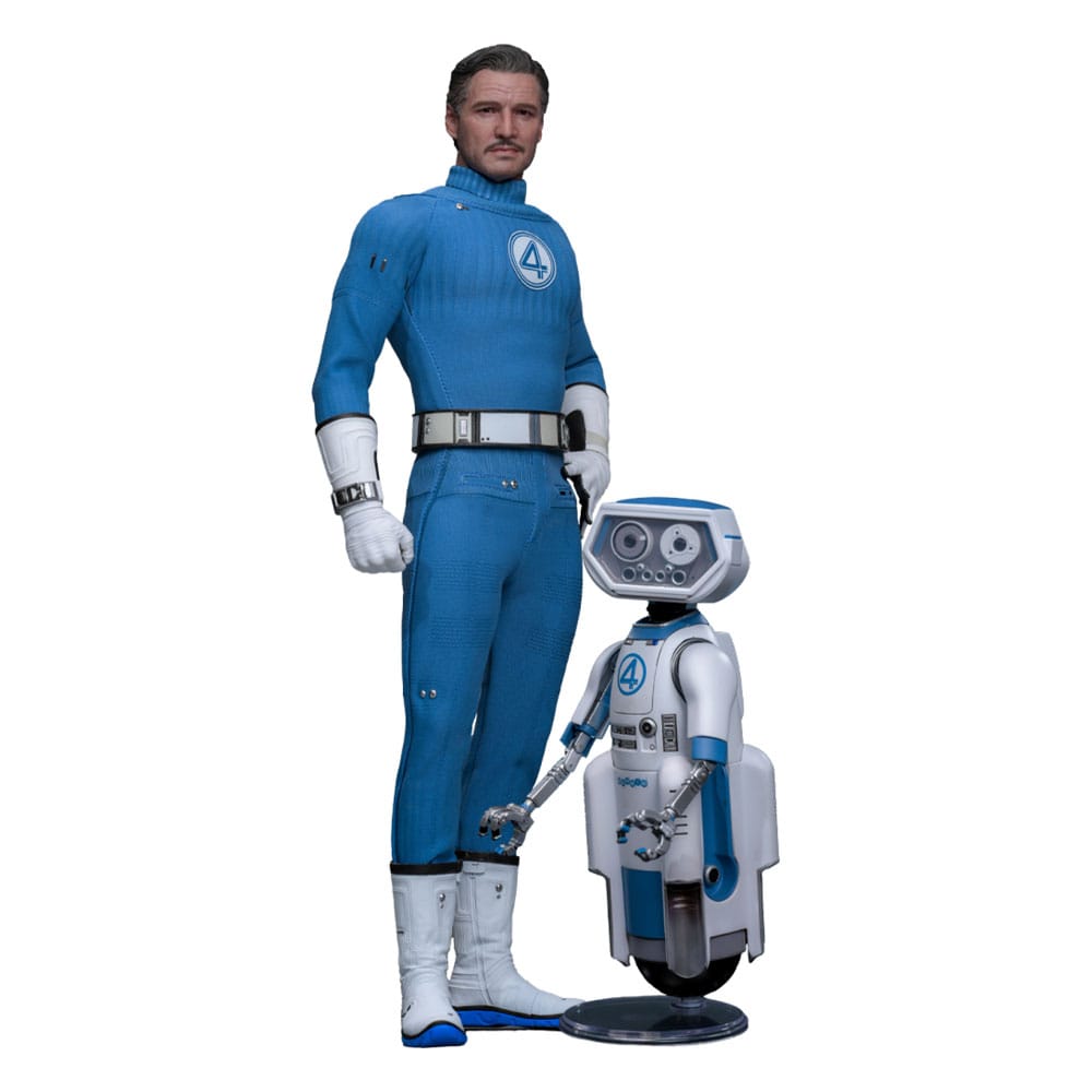 The Fantastic Four: First Steps Movie Masterpiece Akciófigura 2-Csomag 1/6 Mister Fantastic & H.E.R.B.I.E. 30 cm