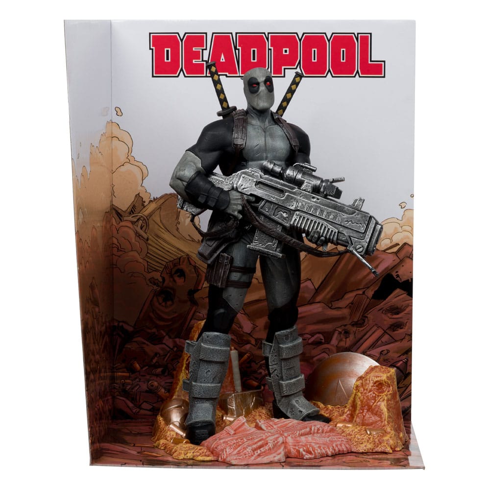 Marvel Kollekció PVC Szobor 1/6 Deadpool (Deadpool #1)(Grey Suit Chase) 27 cm