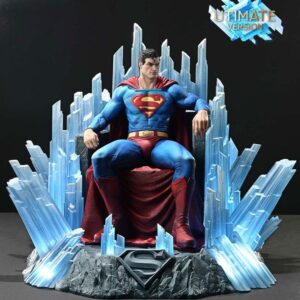 DC Comics Throne Legacy Kollekció Szobor Szobor 1/4 Superman Fortress of Solitude on Throne (Design by Gabriele Dell'Otto) Ultimate Bonus Verzió