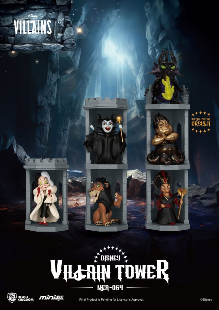 Disney Villains Mini Egg Attack Blind Doboz Figurák Series Villain Tower 12 cm Válogatás (6)