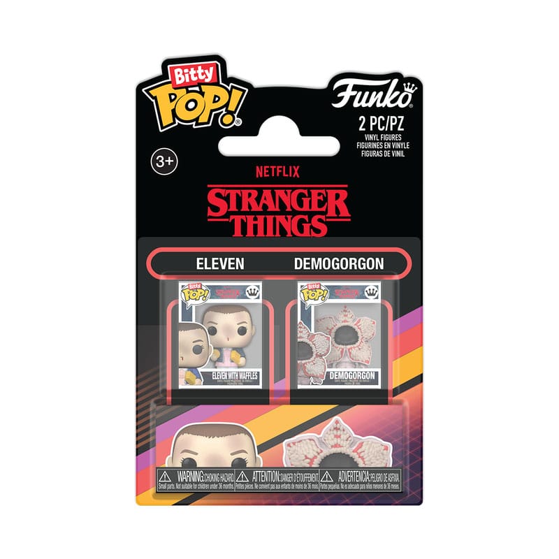 Stranger Things Bitty POP! Vinyl Figura 2-Csomag Eleven&Demogorgon 2,5 cm