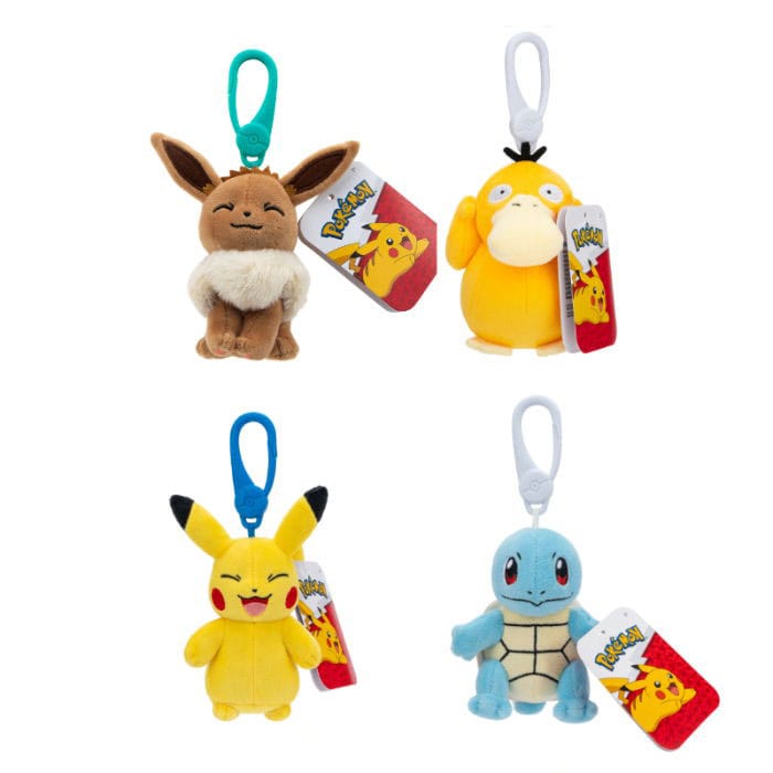Pokémon Plüss Figura Clip ons Verzió 13 10 cm Válogatás (6)