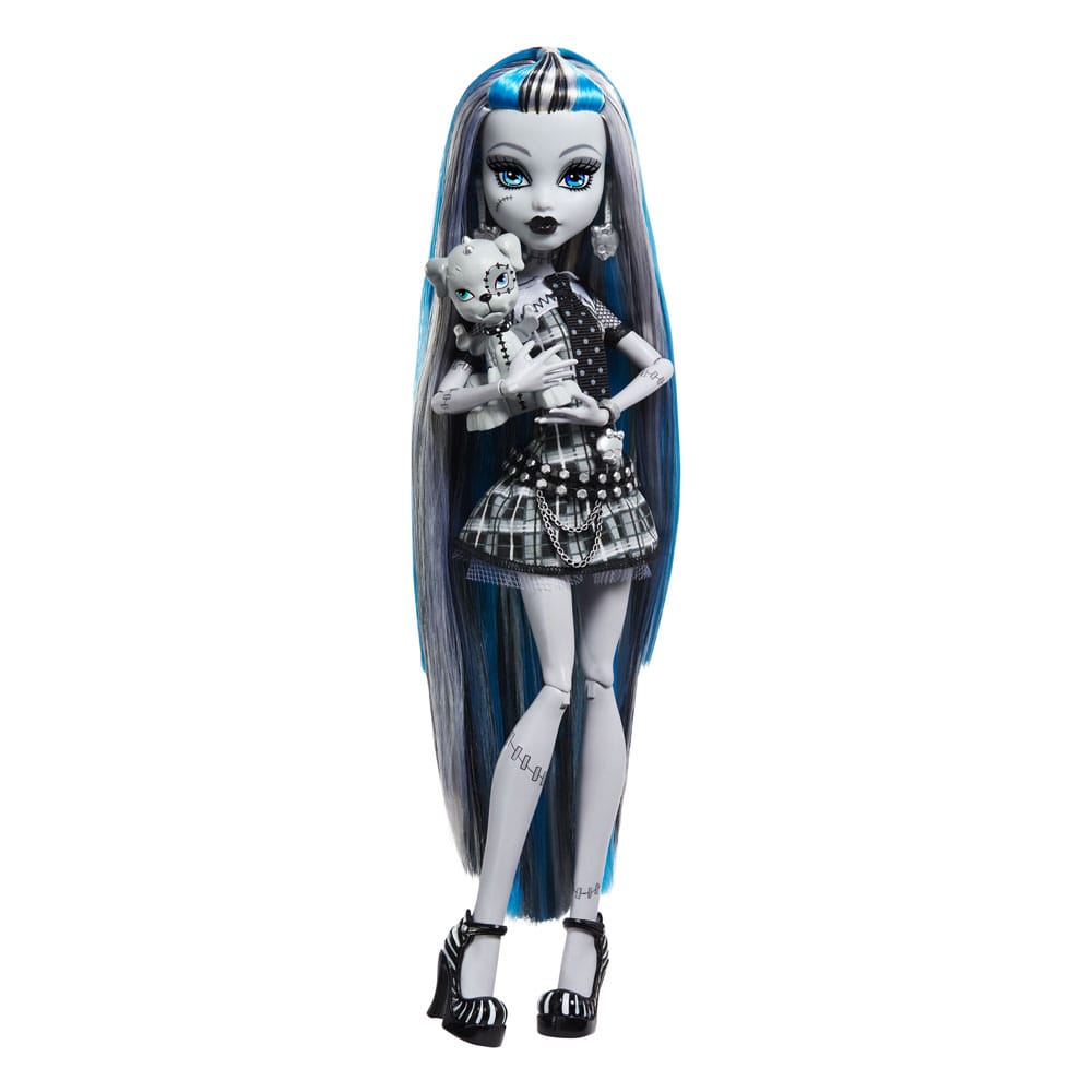 Monster High Reel Drama Baba Frankie Stein in Black And White