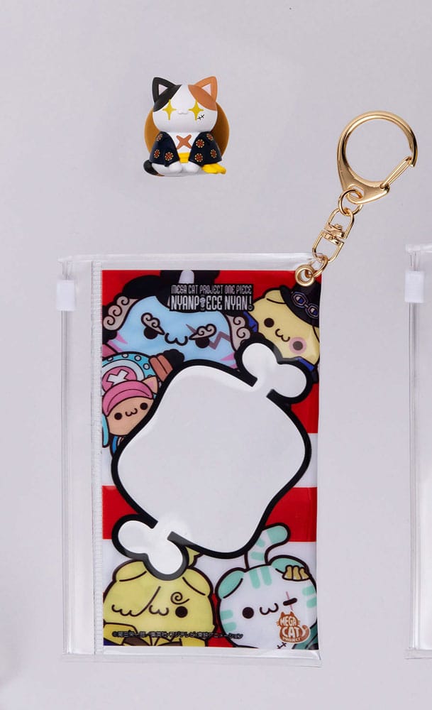 One Piece Mega Cat Project Nyan Piece Nyan! Trading Figura  pouch Luffy 2025 Limitált Kiadás 7 cm