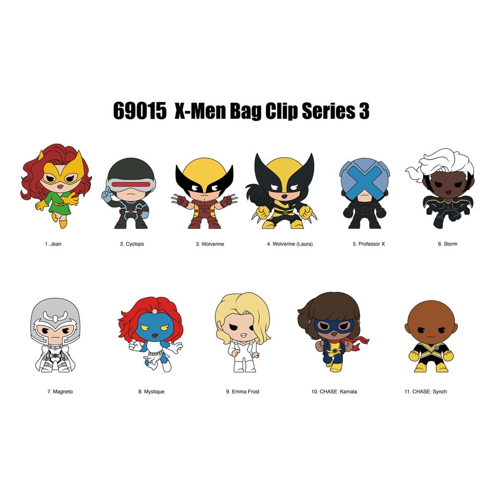 Marvel 3D Foam Táska Clips X-men Classic Series 3 Készlet (24)