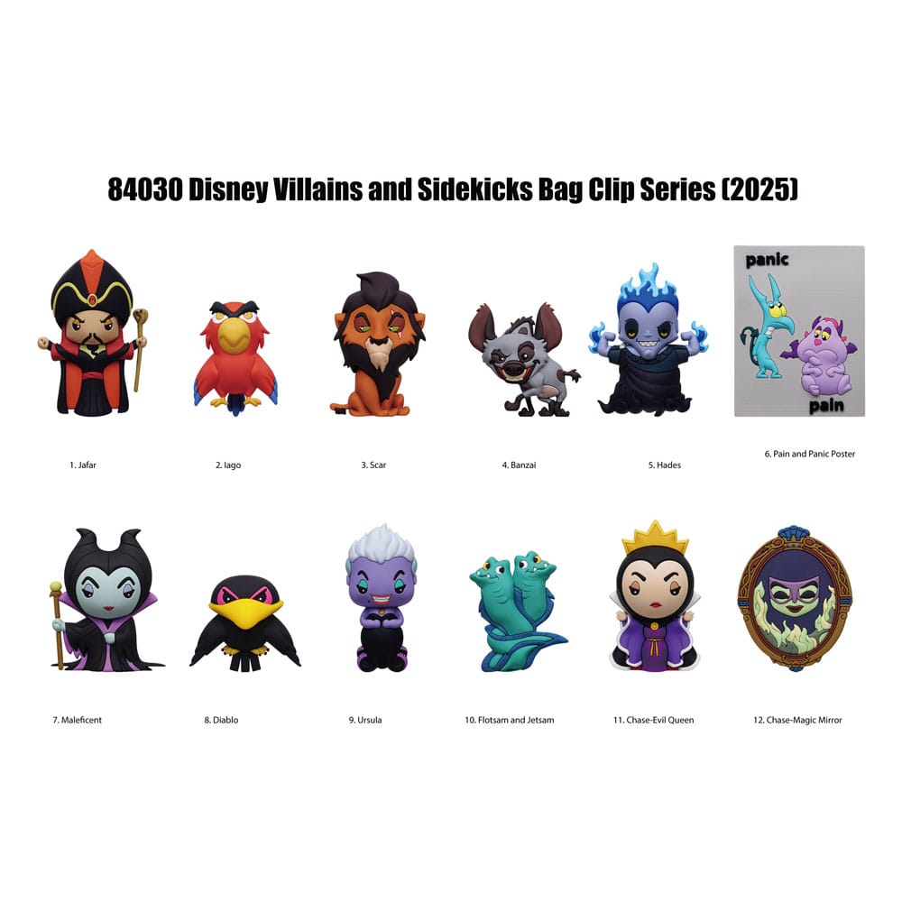 Disney 3D Foam Táska Clips Villains Series 4 Készlet (24)