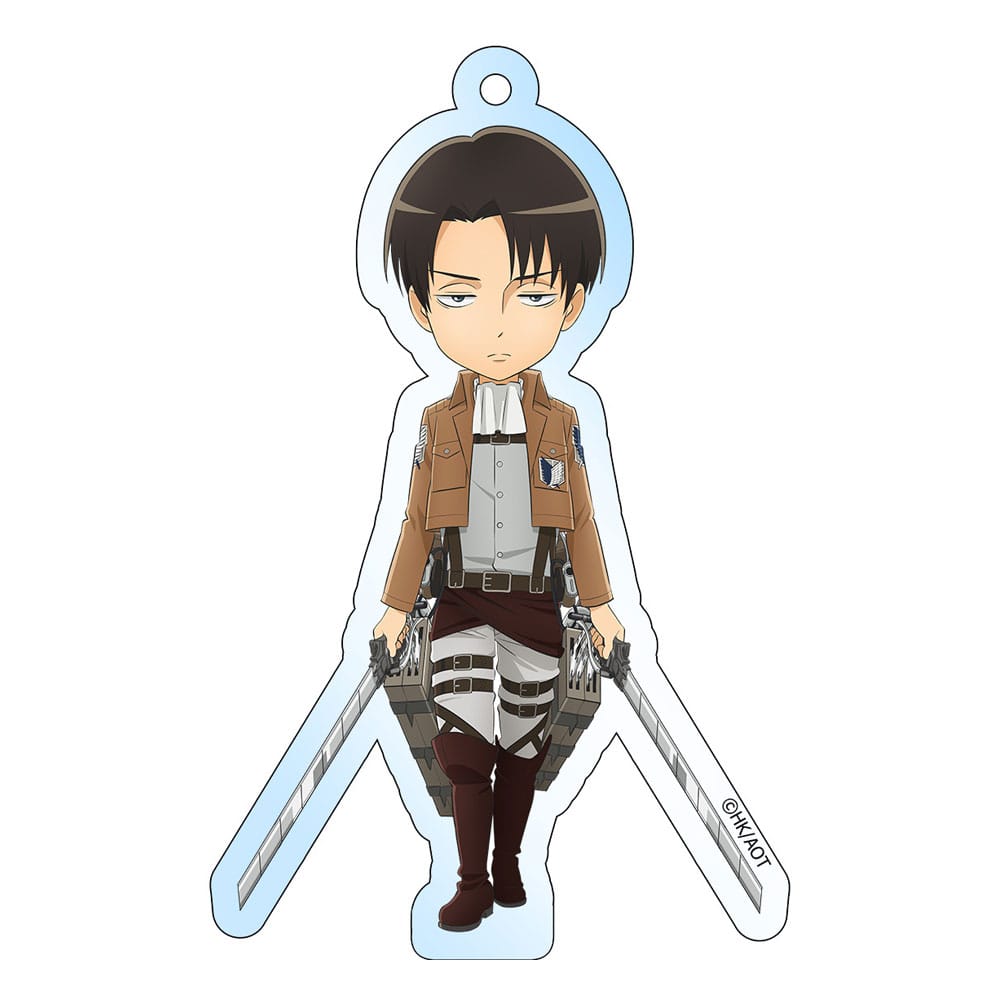 Attack on Titan Akril Kulcstartó Levi Holographic 8 cm