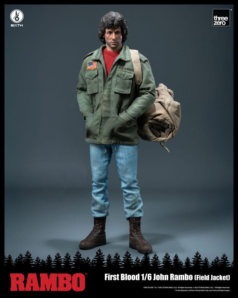 Rambo: First Blood Akciófigura 1/6 John Rambo (Field Dzseki) 31 cm