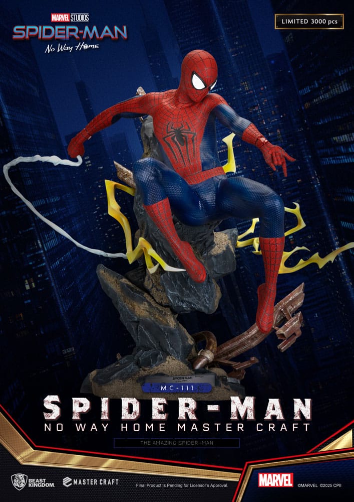 Spider-Man: No Way Otthon Master Craft Szobor The Amazing Spider-Man 35 cm