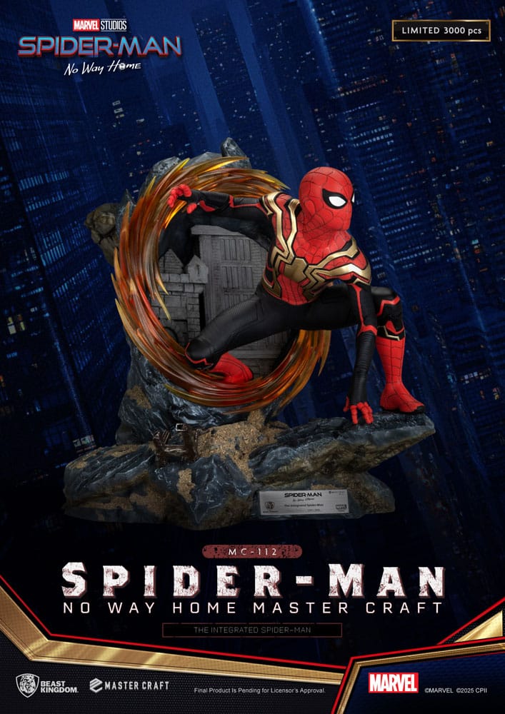 Spider-Man: No Way Otthon Master Craft Szobor The Integrated Spider-Man 31 cm