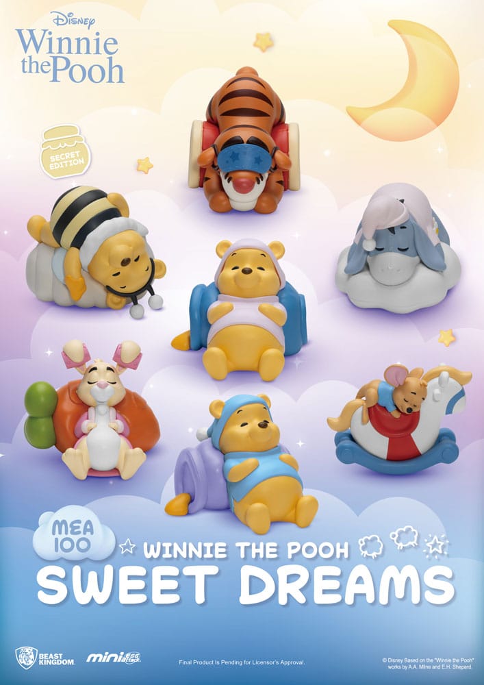 Winnie the Pooh Mini Egg Attack Blind Doboz Figurák sweet dreams 6 cm Válogatás (6)