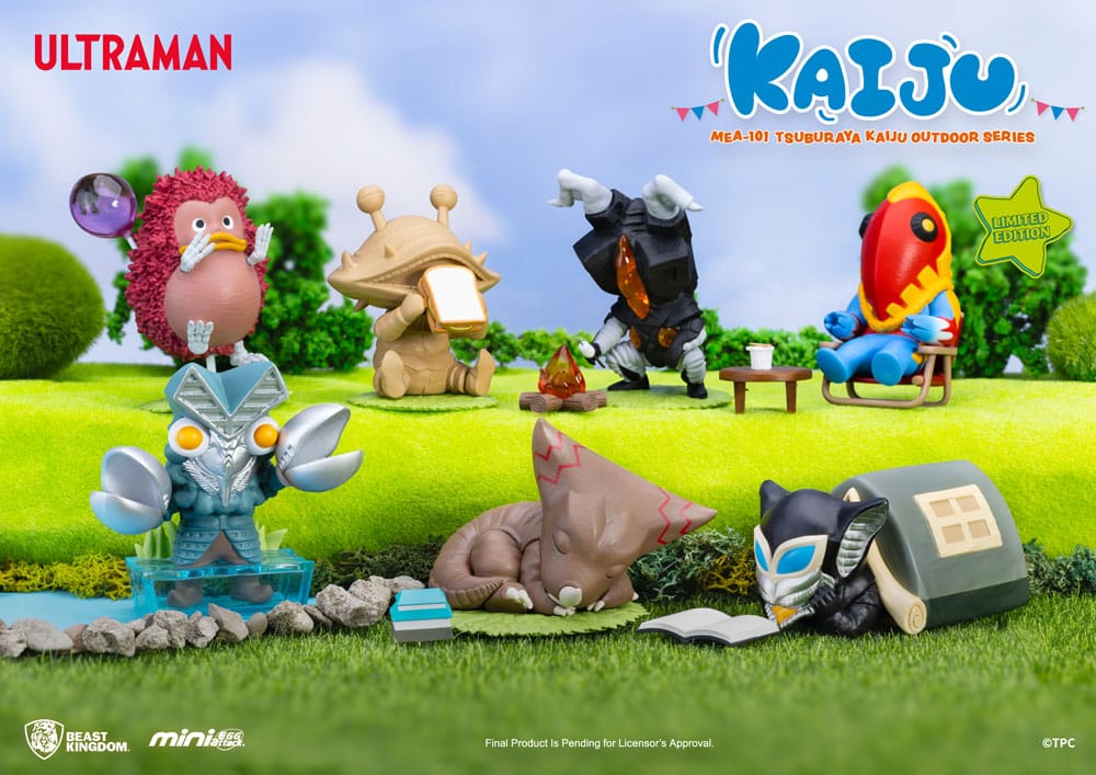 Ultraman Mini Egg Attack Outdoor Series Figurák Tsuburaya Kaiju Blind Doboz (6) 7 cm