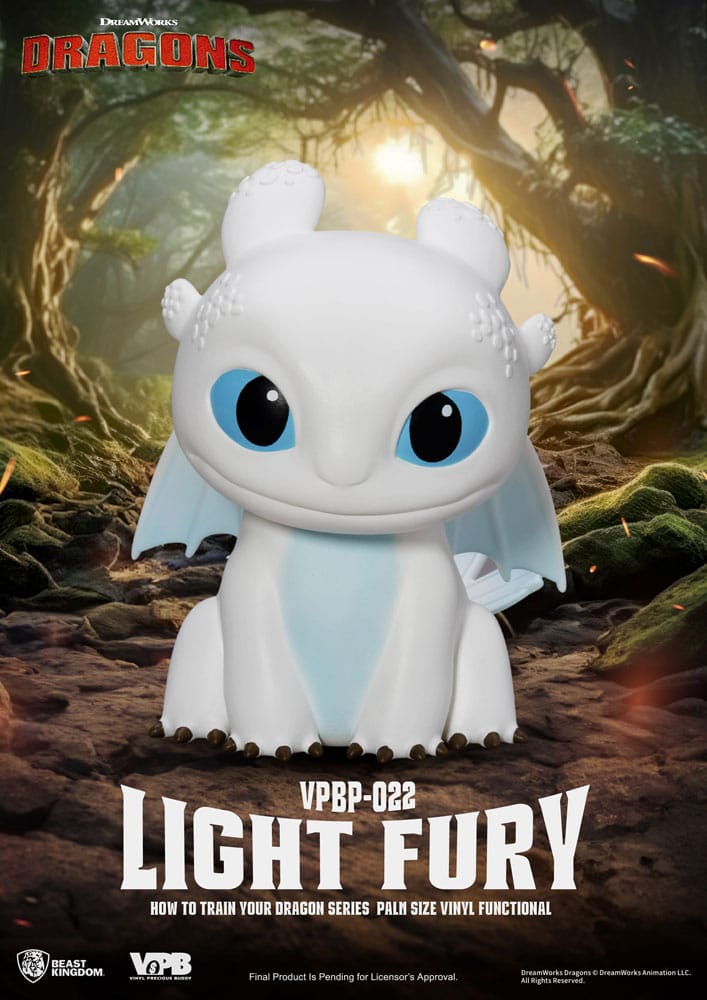 How To Train Your Dragon Piggy Vinyl Persely Lámpa Fury 12 cm