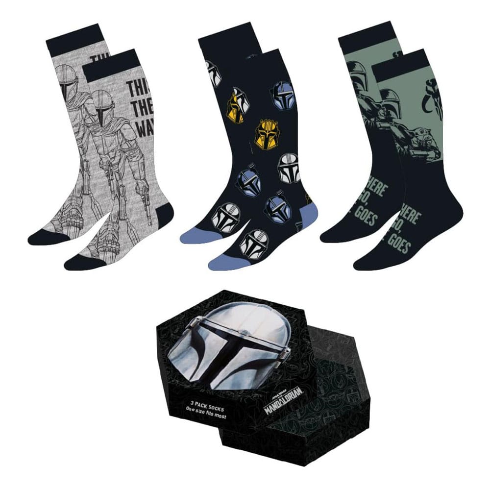 Star Wars: The Mandalorian Zoknik 3-as Csomag Mandalorian 38-45
