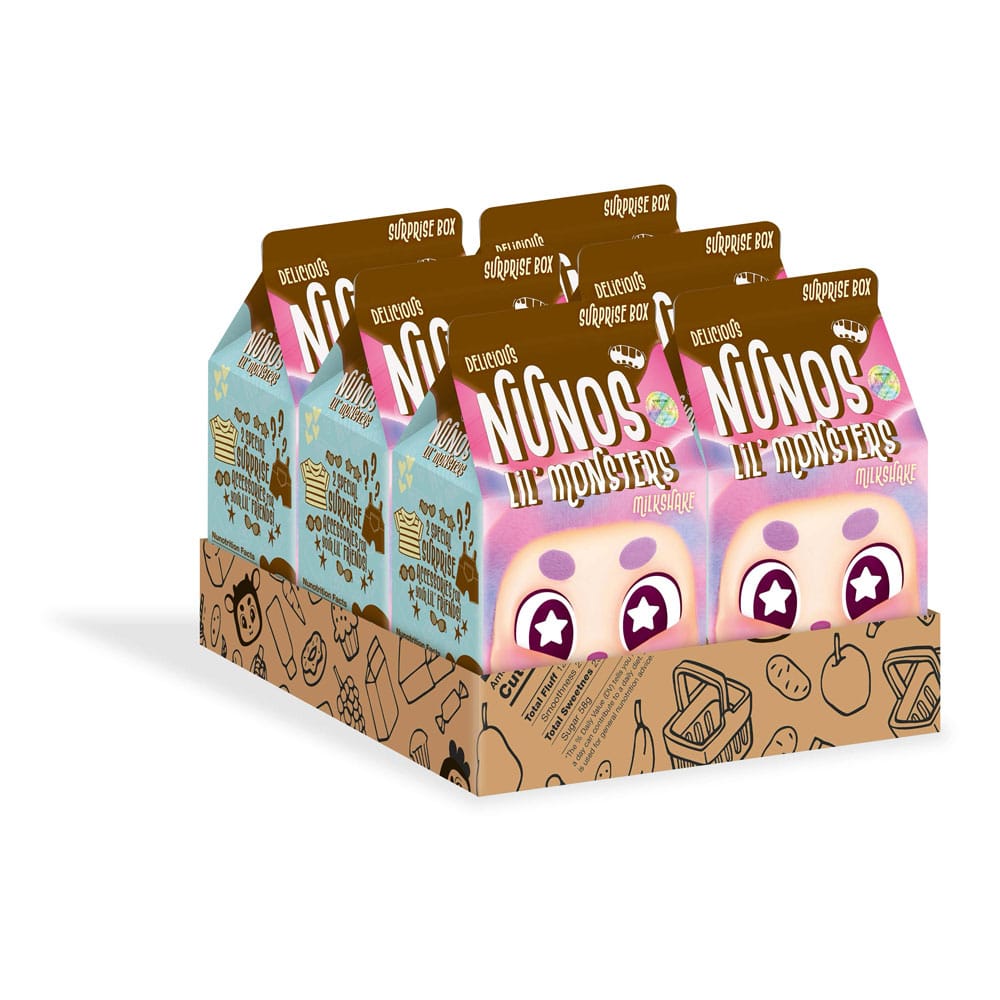 Nunos Lil’ Monsters Blind Doboz Plüss Figurák Supermarket Adventures 10 cm Készlet (6)
