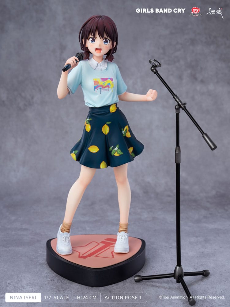 Girls Band Cry Natsu wo Mankitsu shite Sakebe Series No. 1 PVC Szobor 1/7 Nina Iseri 24 cm