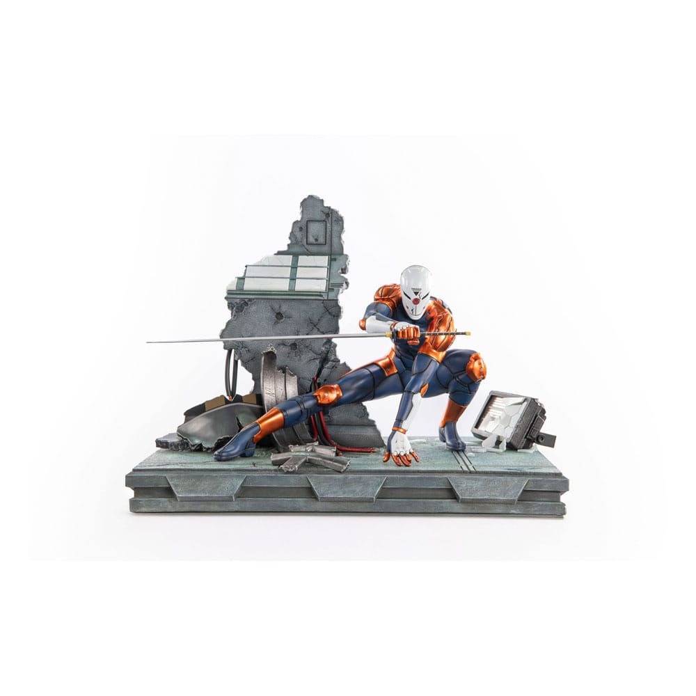 Fém Gear Solid Szobor Cyborg Ninja (Gray Fox) 41 cm