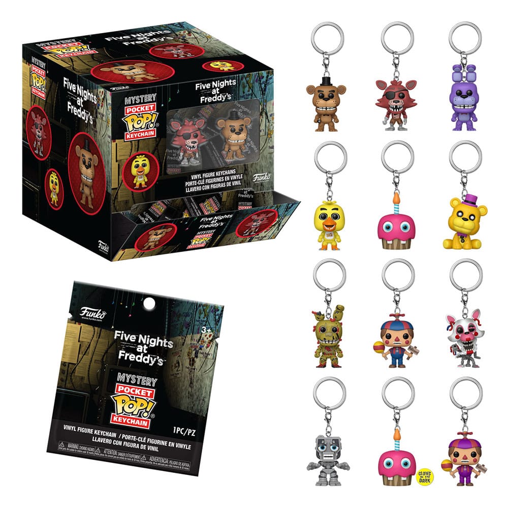 Five Nights at Freddy’s POP! Vinyl Kulcstartók 4 cm Classic Készlet (12)
