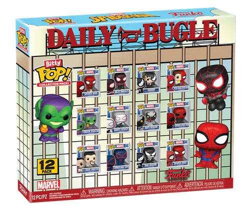 Spider-Man Bitty POP! Vinyl Figura  Multipack 2,5 cm Készlet (12)