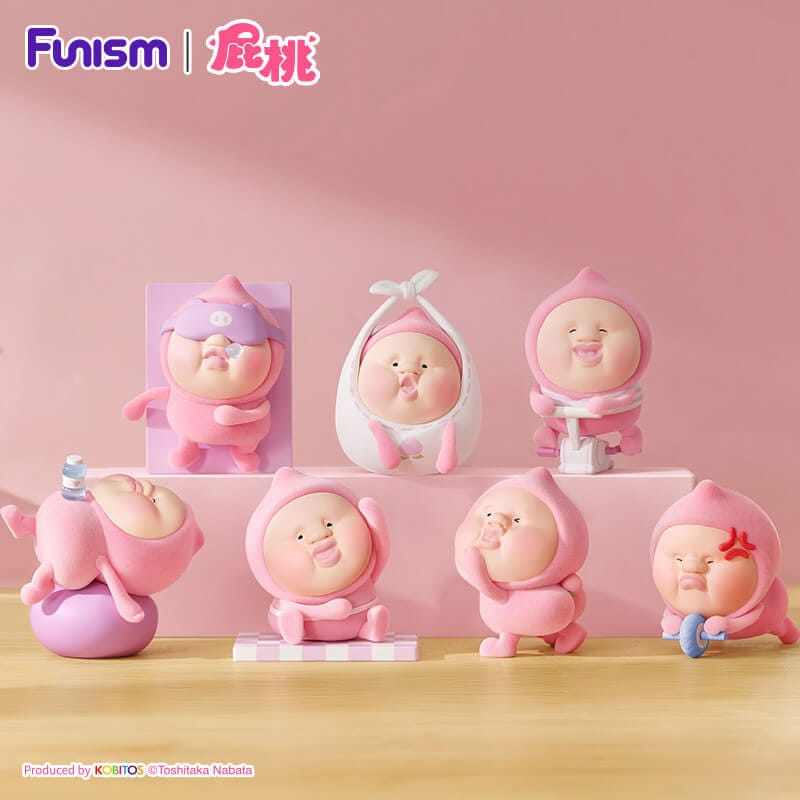 Kobitos Blind Doboz Mini Figurák Gym Challenges Series 8 cm Készlet (6)