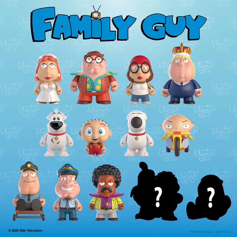 Family Guy Blind Doboz Mini Figurák 7 cm Freakin’ Sweet Mini Series Készlet (24)