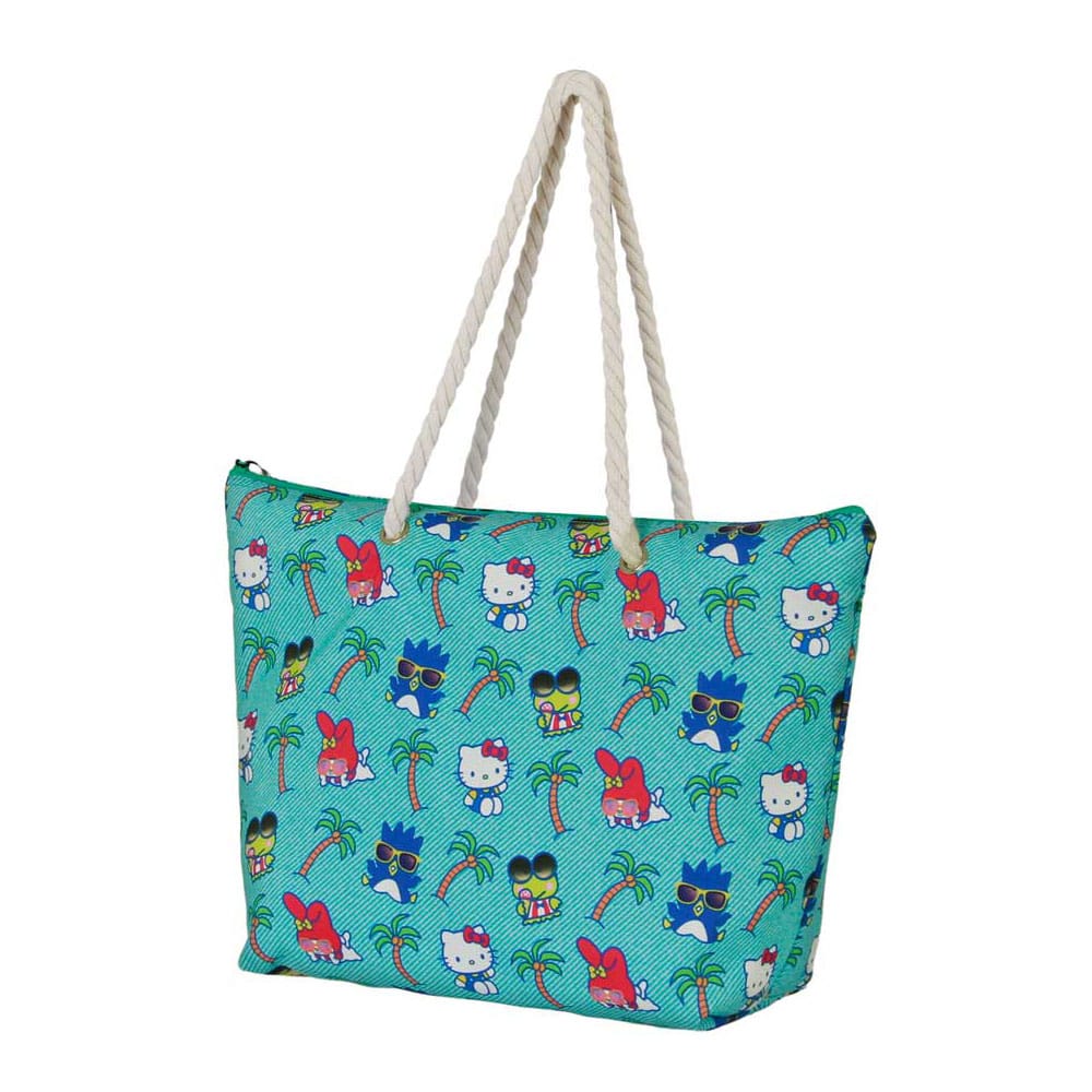 Sanrio Soleil Beach Táska Hello Kitty Palms Turquoise
