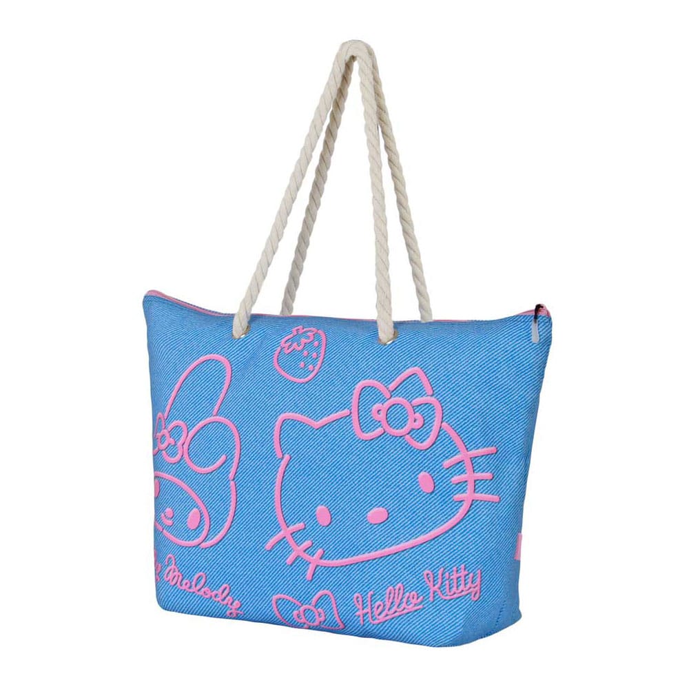Sanrio Soleil Beach Táska Hello Kitty Denim Blue