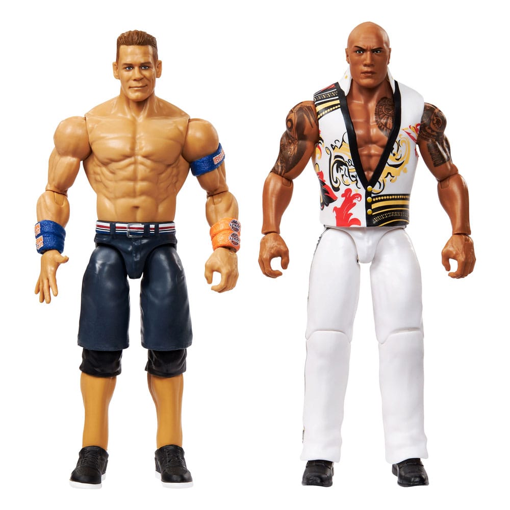 WWE Main Event Showdown Akció Figurák The Rock Final Boss vs John Cena 2-Csomag 15 cm