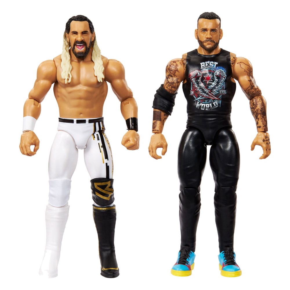 WWE Main Event Showdown Akció Figurák CM Punk vs Seth “Freakin” Rollins 2-Csomag 15 cm