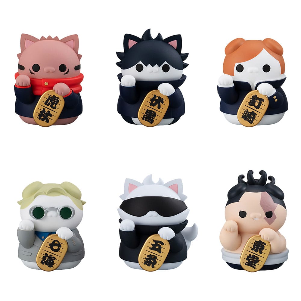 Jujutsu Kaisen Mega Cat Project Trading Figura Fortune Cats 7 cm Válogatás (6)