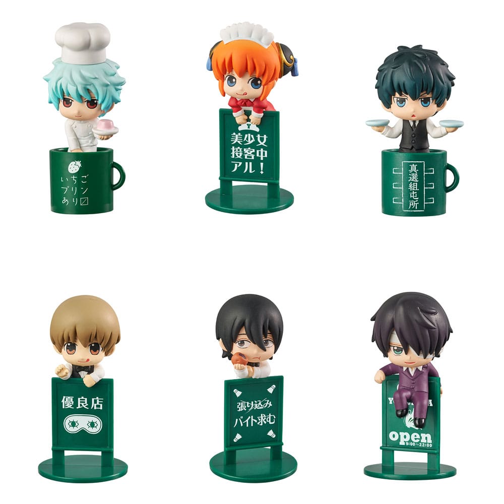 Gintama Ochatomo Series Trading Figura 5 cm Yorozuya Cafe Válogatás (8)