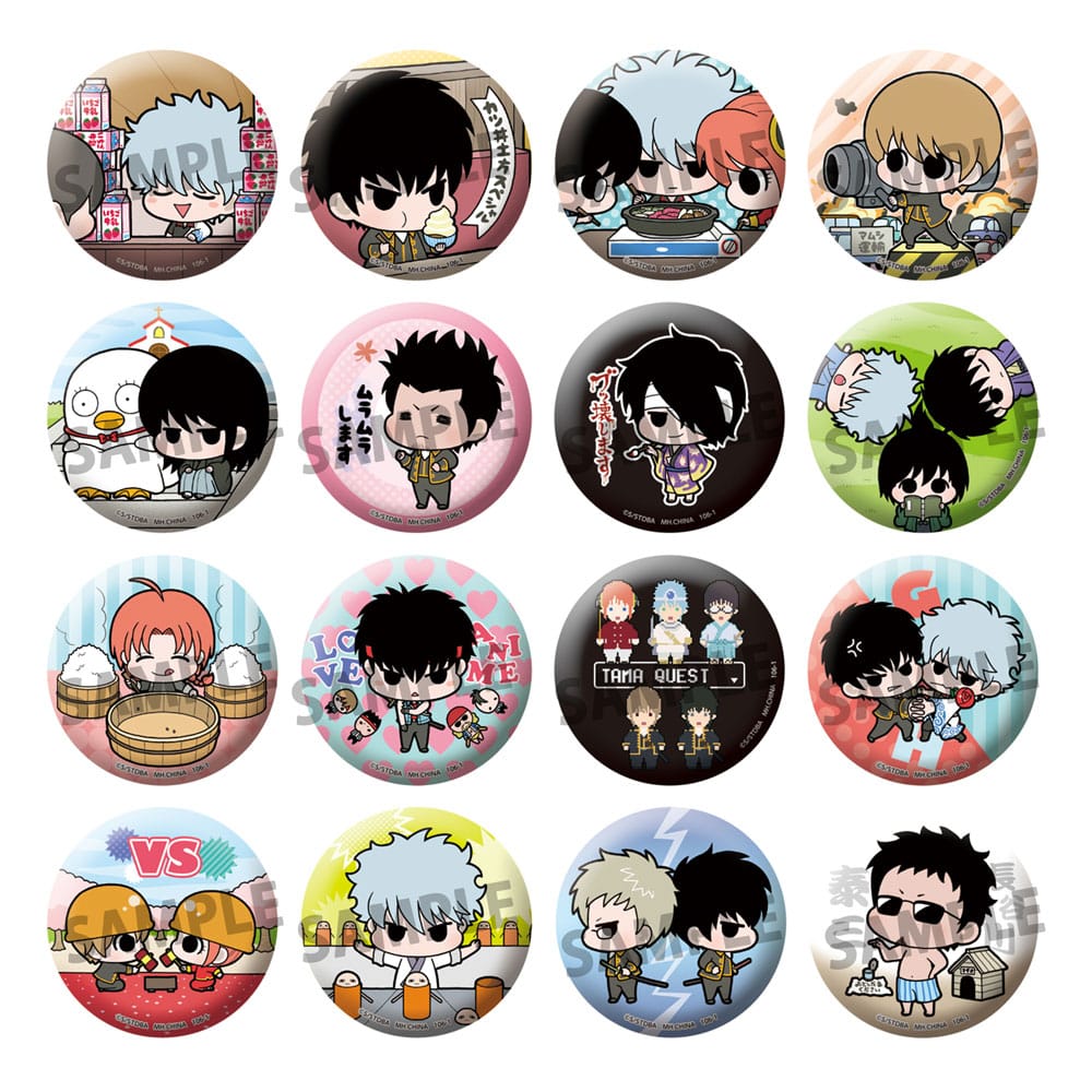 Gintama Enamel Pins Famous Scene Ver. 5 cm Válogatás (16)