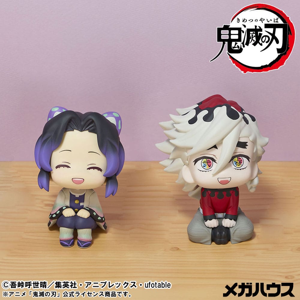 Demon Slayer: Kimetsu no Yaiba Look Up PVC Szobor Shinobu Kocho Smile Ver. & Douma 11 cm ( Ajándék)